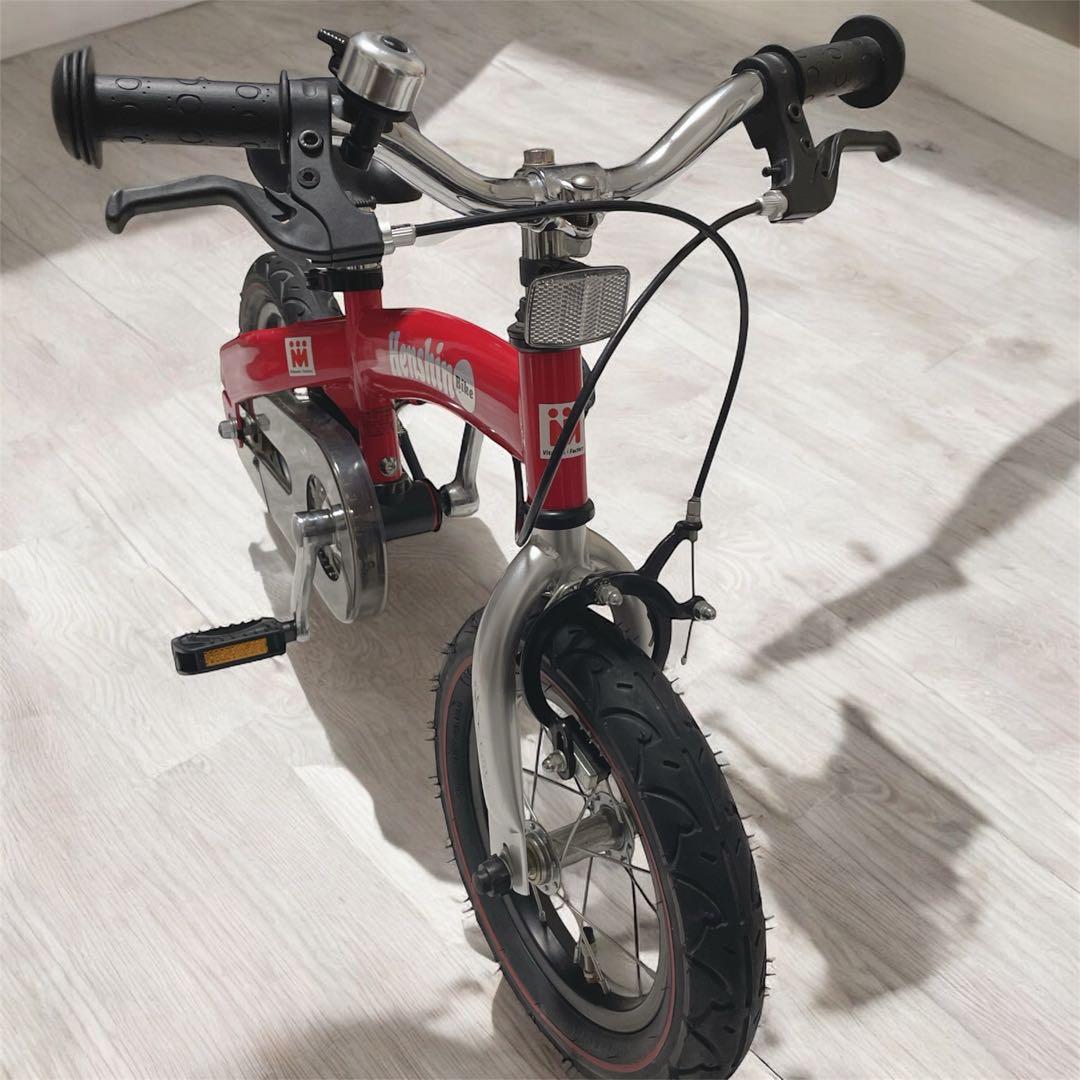 良品✨へんしんバイク 12インチ 自転車 キックバイク 赤
