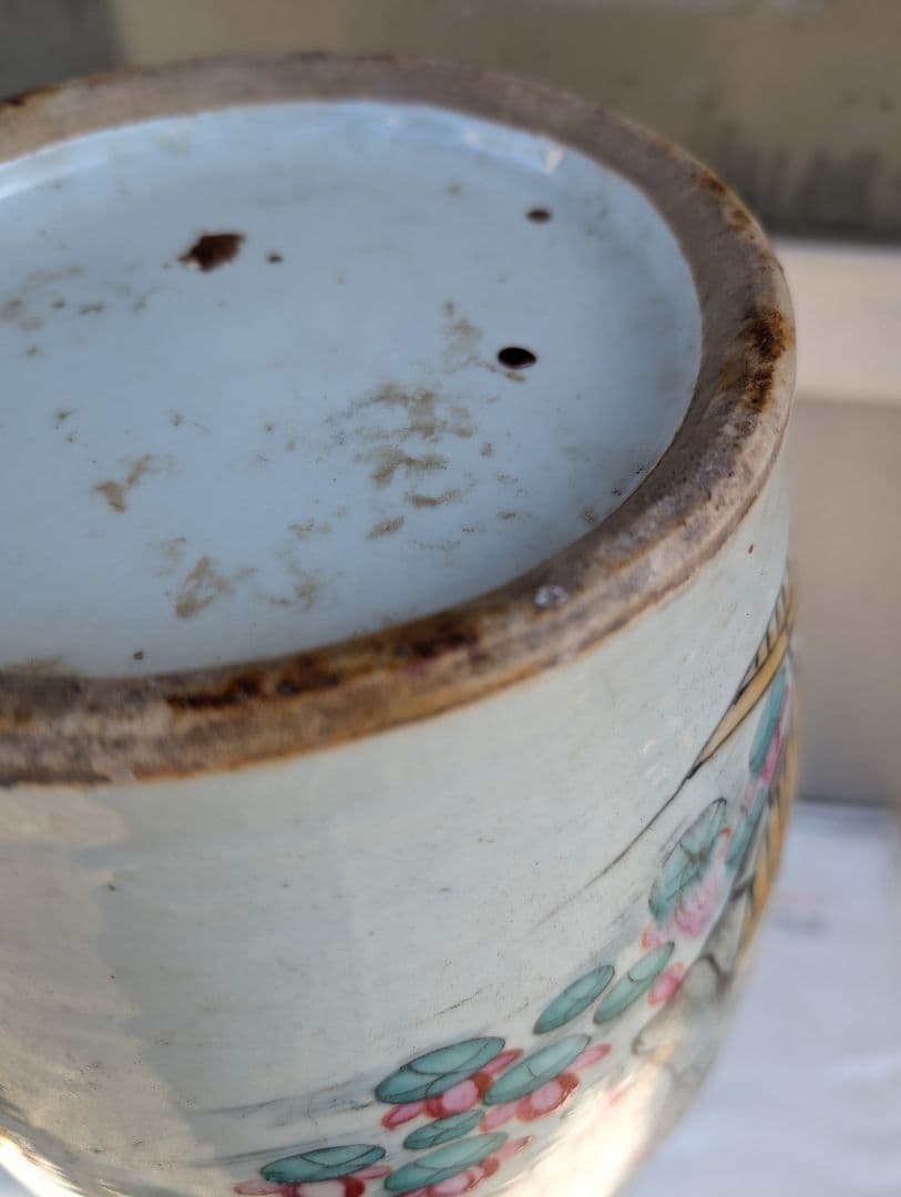 中国美術　骨董品　粉彩花瓶　民国時期　毛子栄出品　高さ58cm