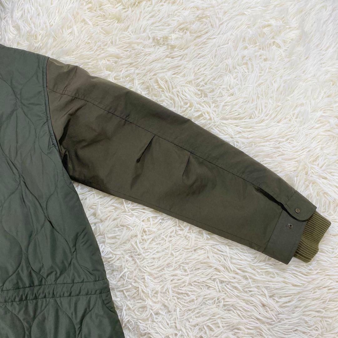 極美品　フレッドペリー　モッズコート　キルティング　切替　カーキ　UK10　L