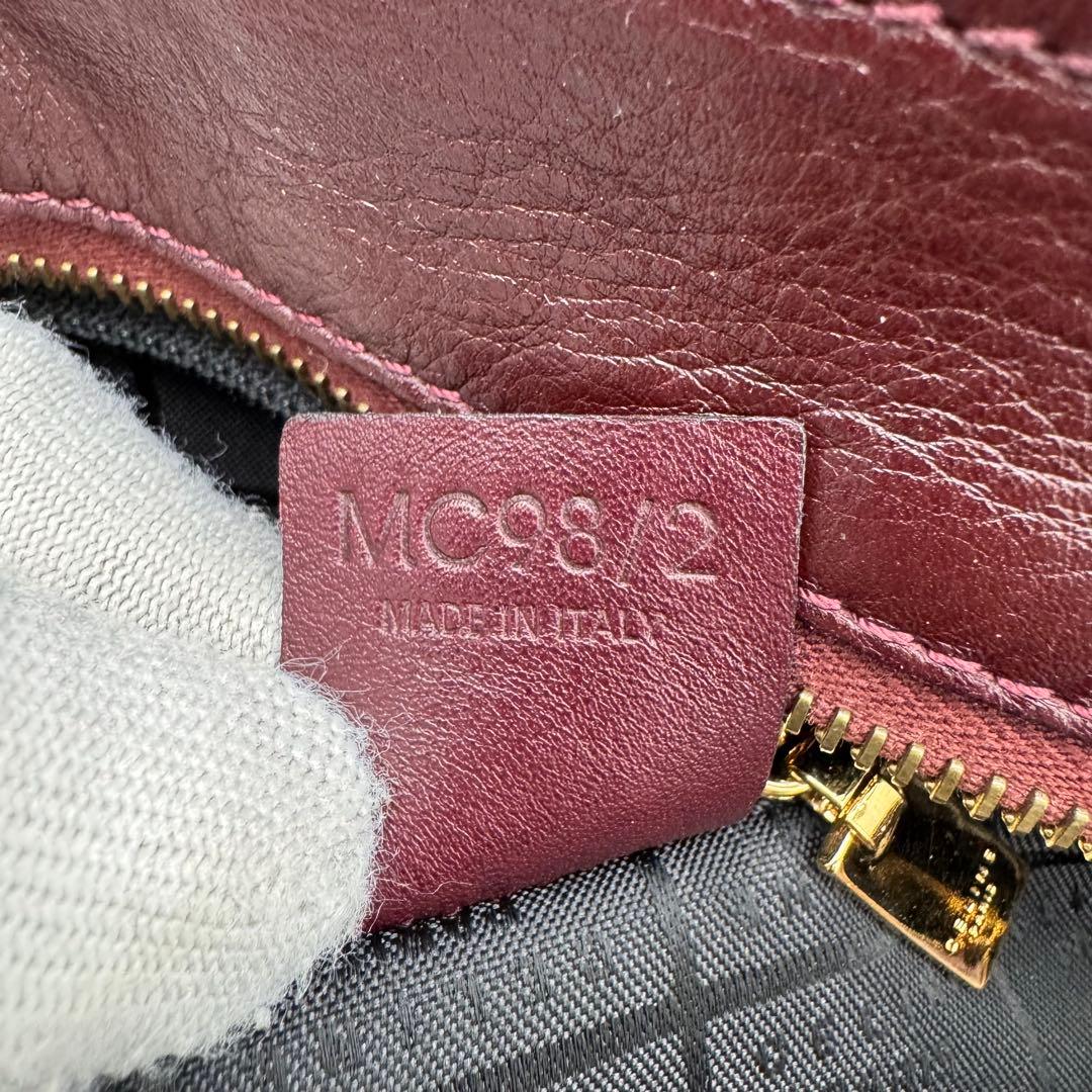 セリーヌ レザー カーフ ショルダーバッグ 斜めがけ A4可 ボルドー