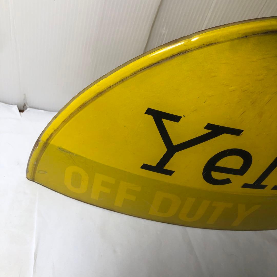 Yellow Cab Taxi タクシー イエローキャブ 行灯　レトロ