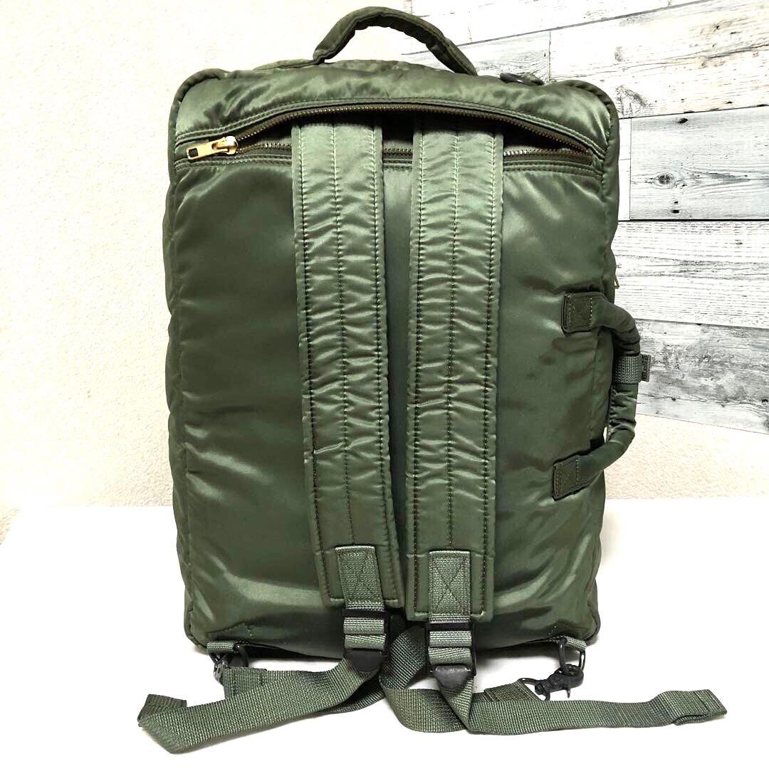 極美品✨廃盤 ポータータンカー ビジネスバッグ 3way A4可 大容量 セージ