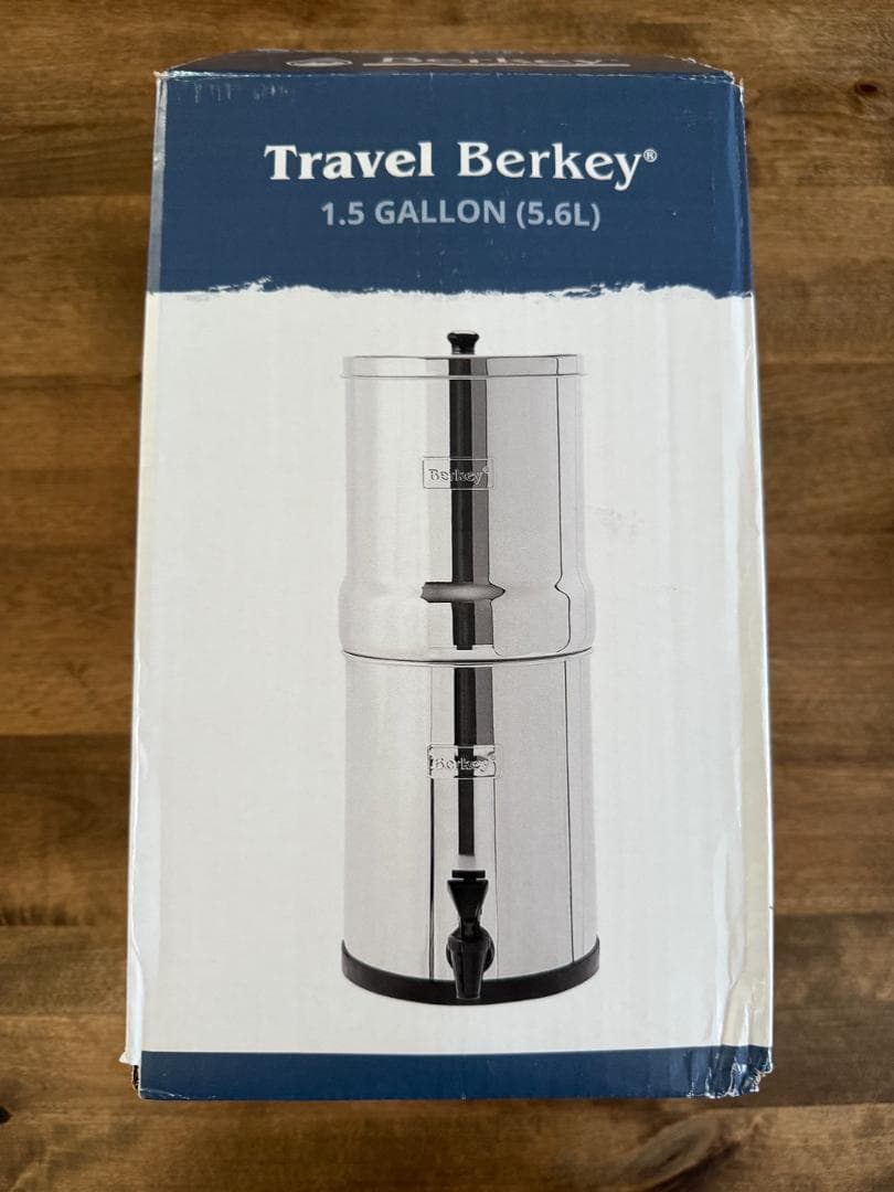 トラベル用 Berkey (バーキー) 大型重力式浄水器 エレメント 2 個付き