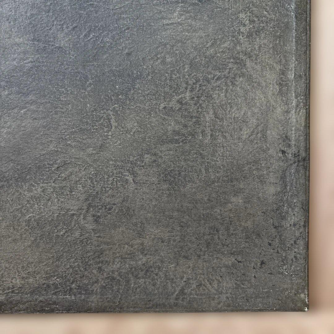 ハタノワタル 敷板 ランチョンマット 和紙 アルミ／グレー 灰色 作家もの ①