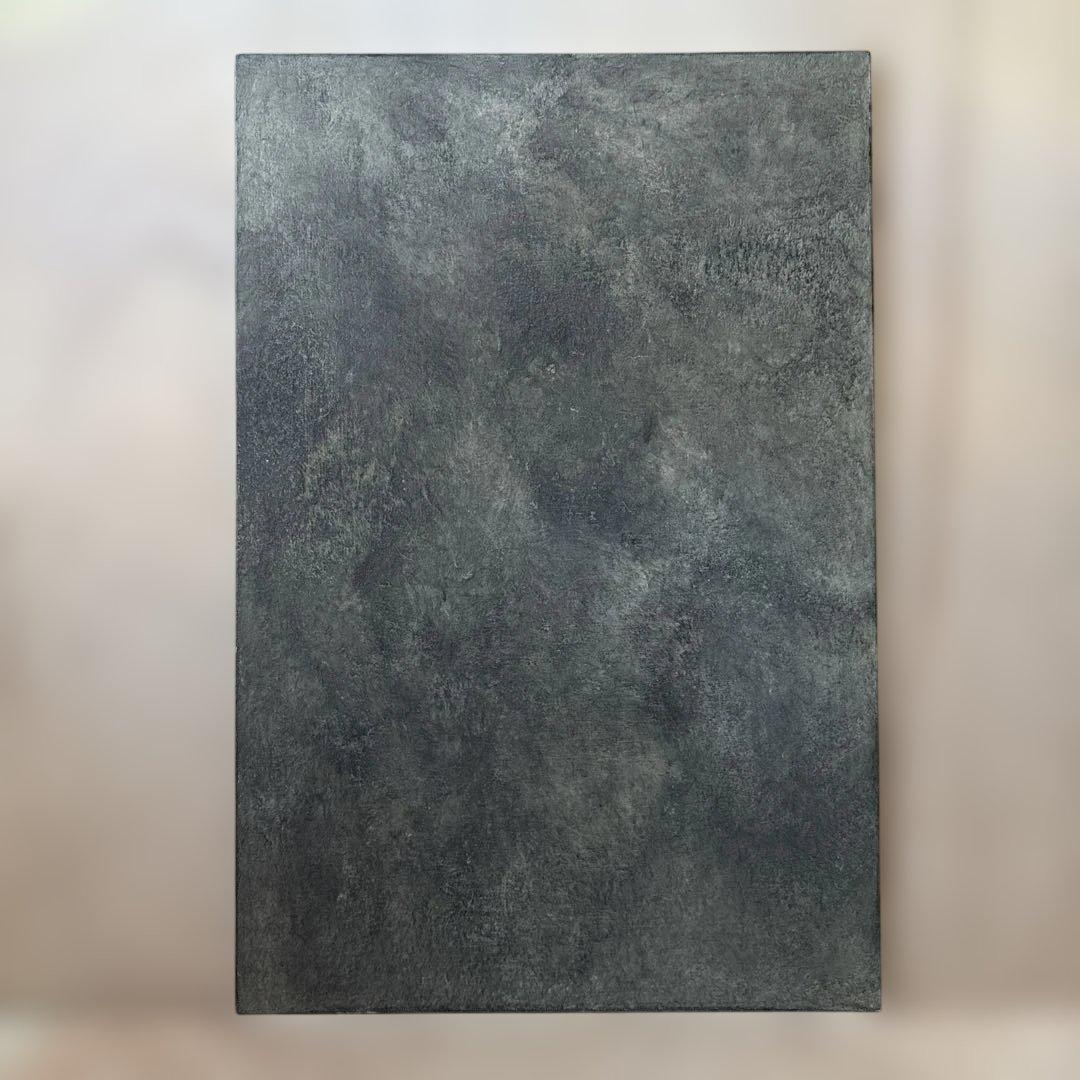 ハタノワタル 敷板 ランチョンマット 和紙 アルミ／グレー 灰色 作家もの ①