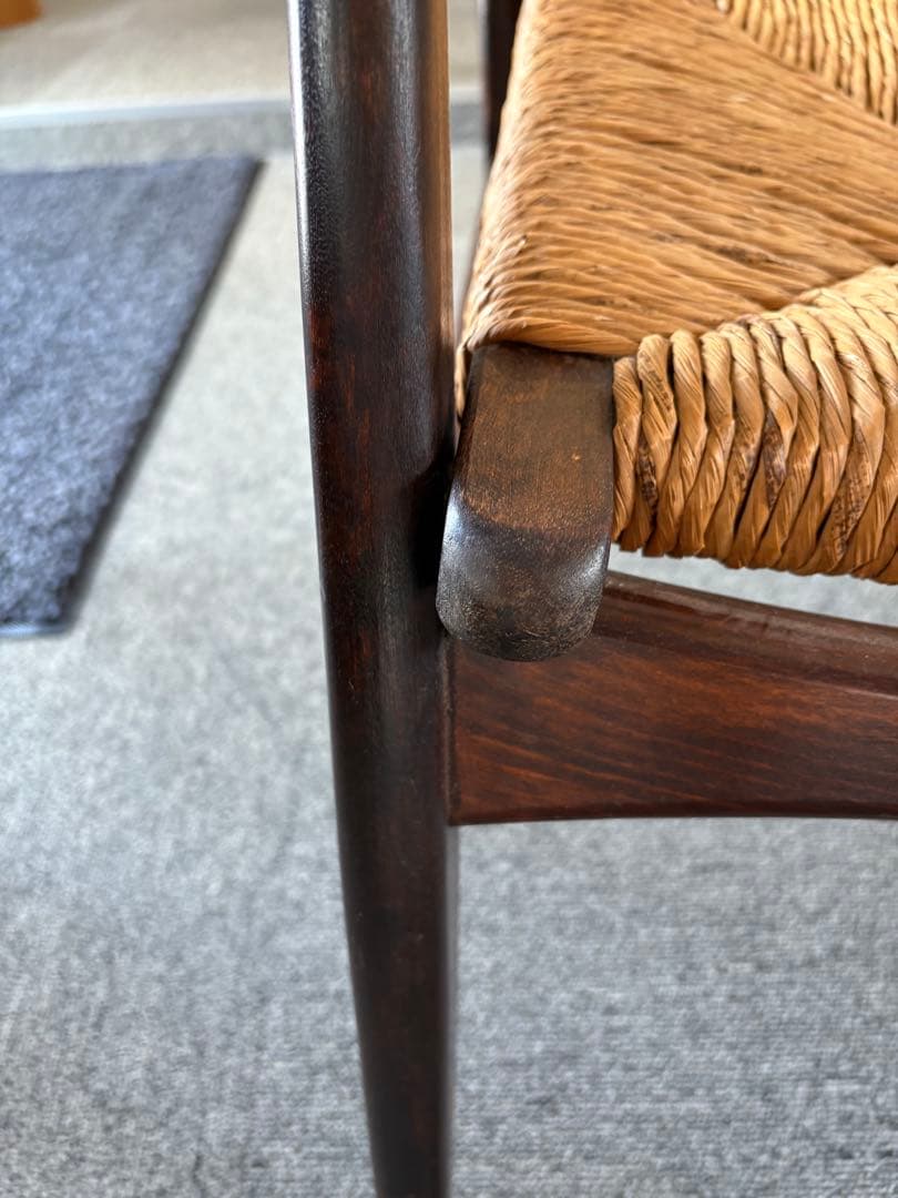 .*.様 松本民藝 ７７型曲肘ラッシチェア