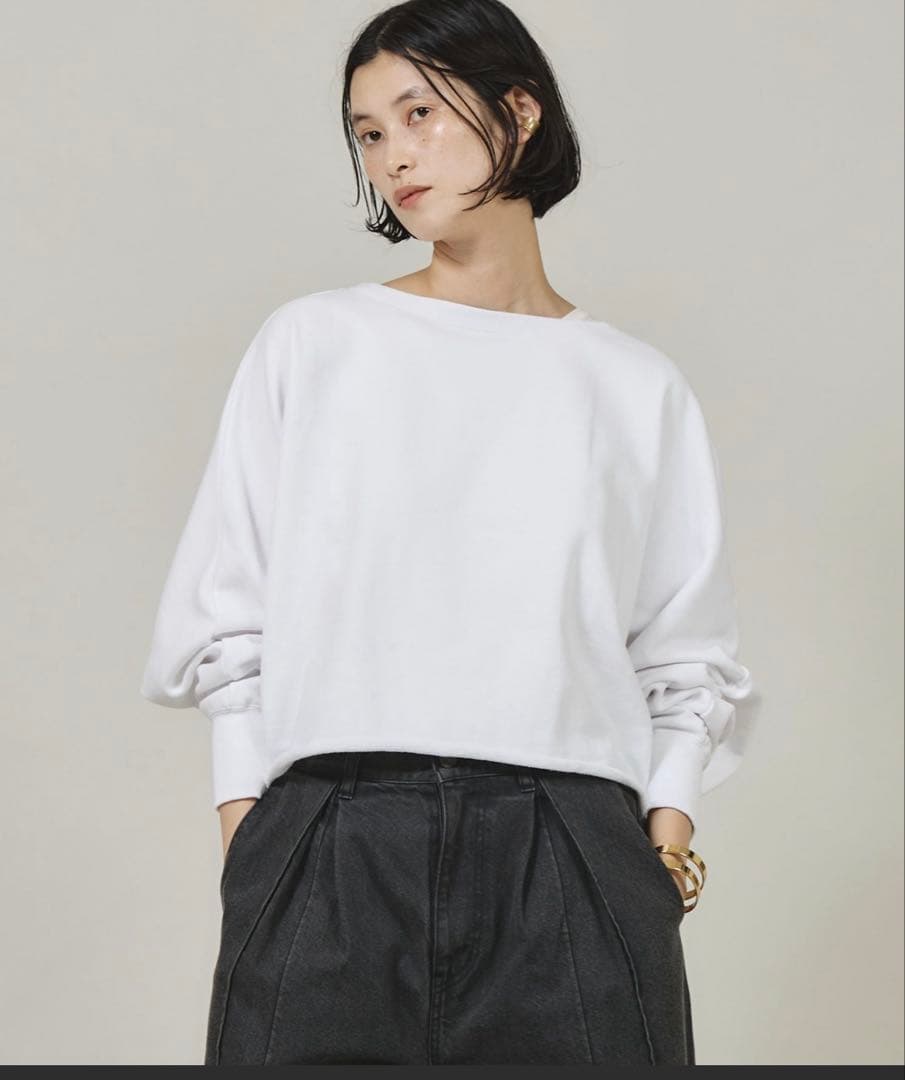 Curensology フレンチテリーショートプルオーバー　スウェット