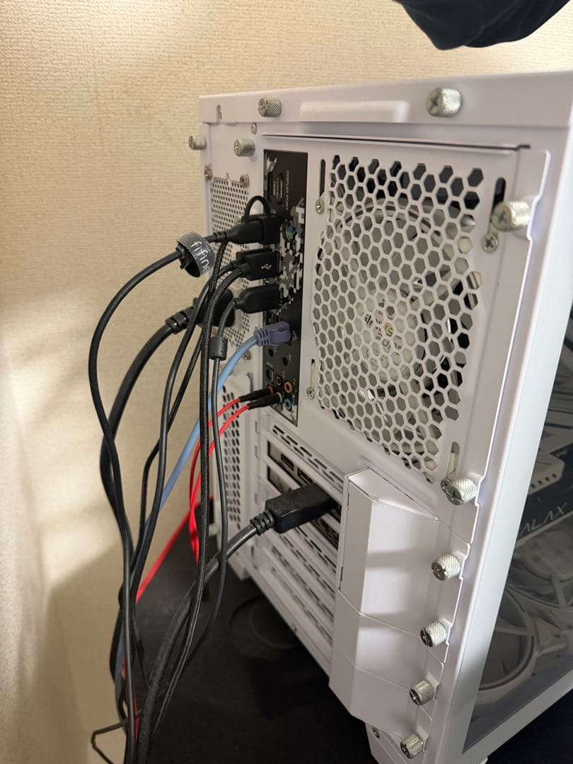 ホワイト RGB LED ミドルタワーPCケース