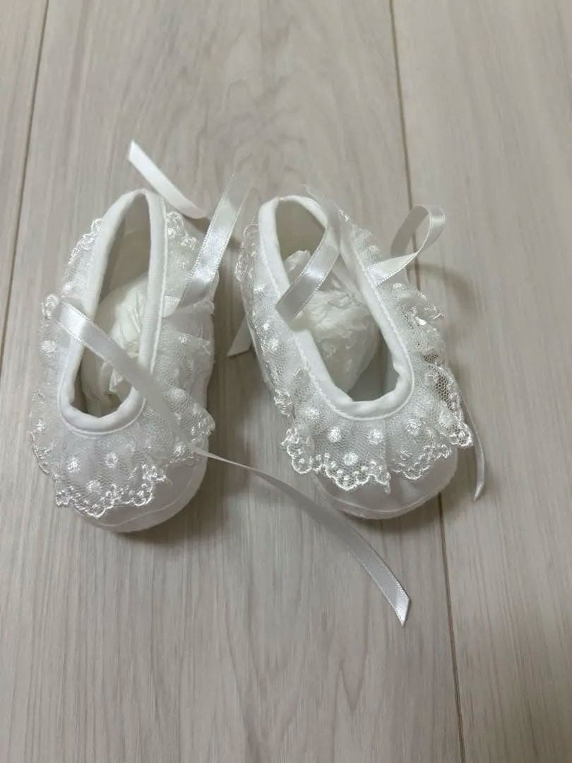 ミキハウス セレモニードレス3点+ソックス+シューズ 新品未使用 箱付き