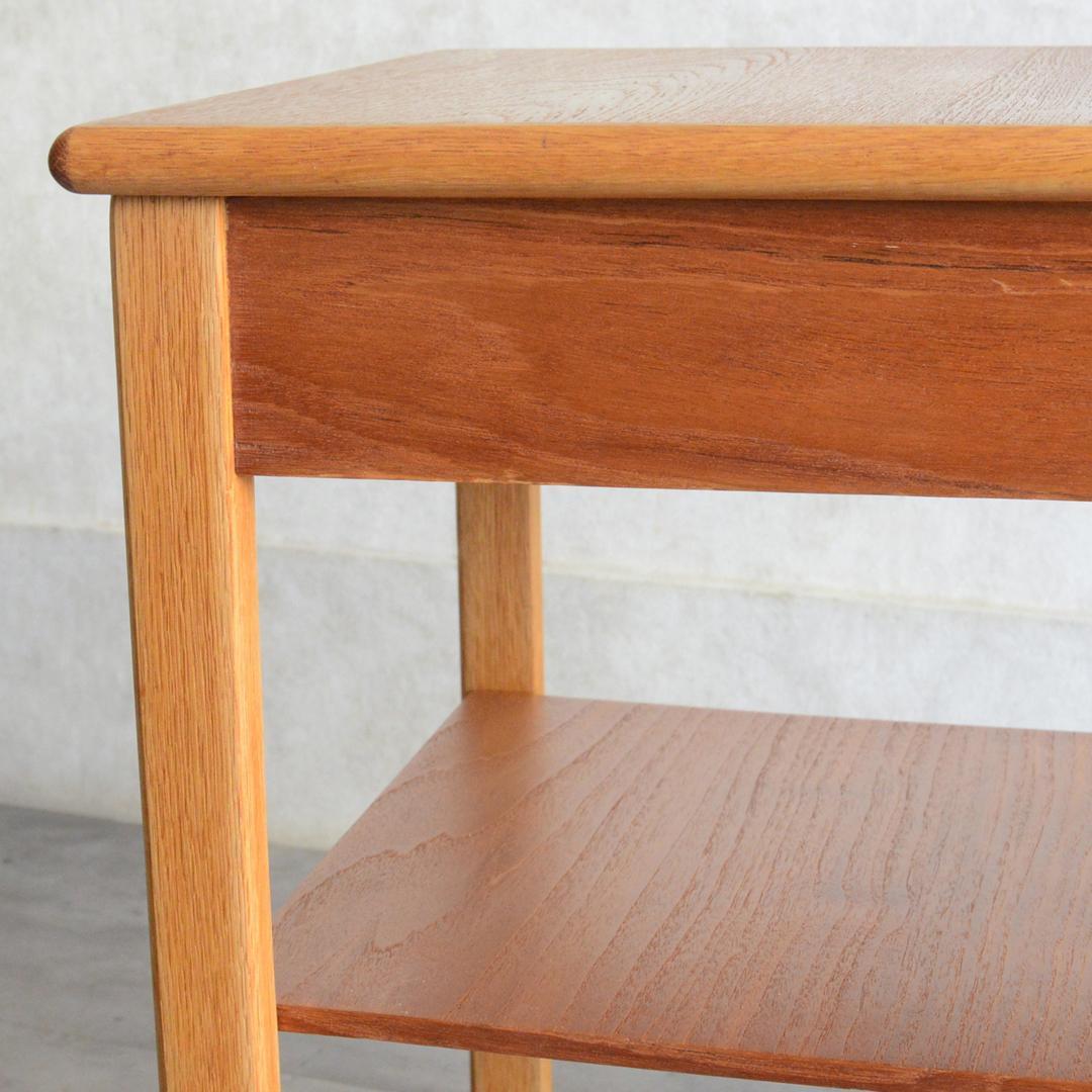デンマーク 北欧ヴィンテージ チーク サイドテーブル 北欧家具 ナイトテーブル