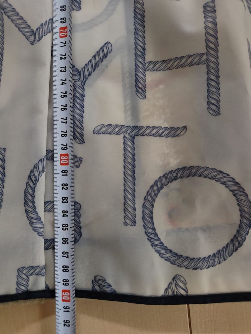 ロゴ レインコート