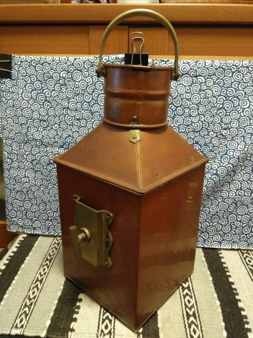 船舶灯 銅製オイルランプ