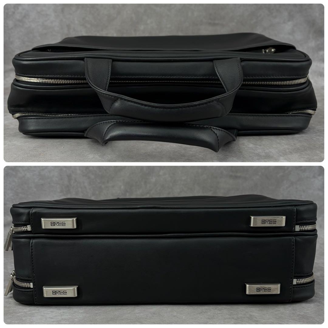 【美品】ブリー 2way ブリーフケース ビジネスバッグ 本革 書類鞄 ブラック