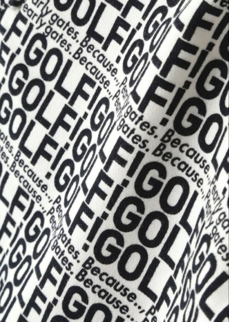 新品 パーリーゲイツ コットンストレッチカルゼ表ピーチパンツ(6)サイズLL/白