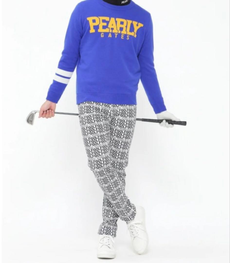 新品 パーリーゲイツ コットンストレッチカルゼ表ピーチパンツ(6)サイズLL/白