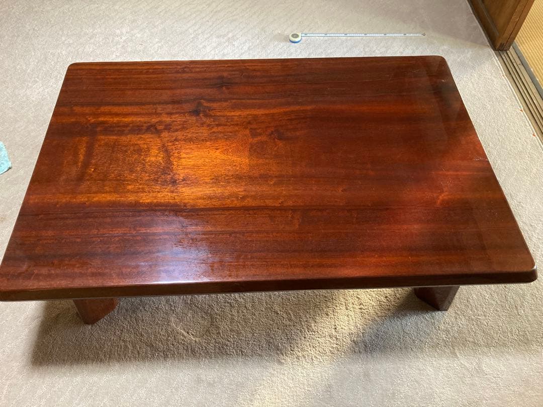 天然木の高級座卓（一枚板、匠職人の希少品）