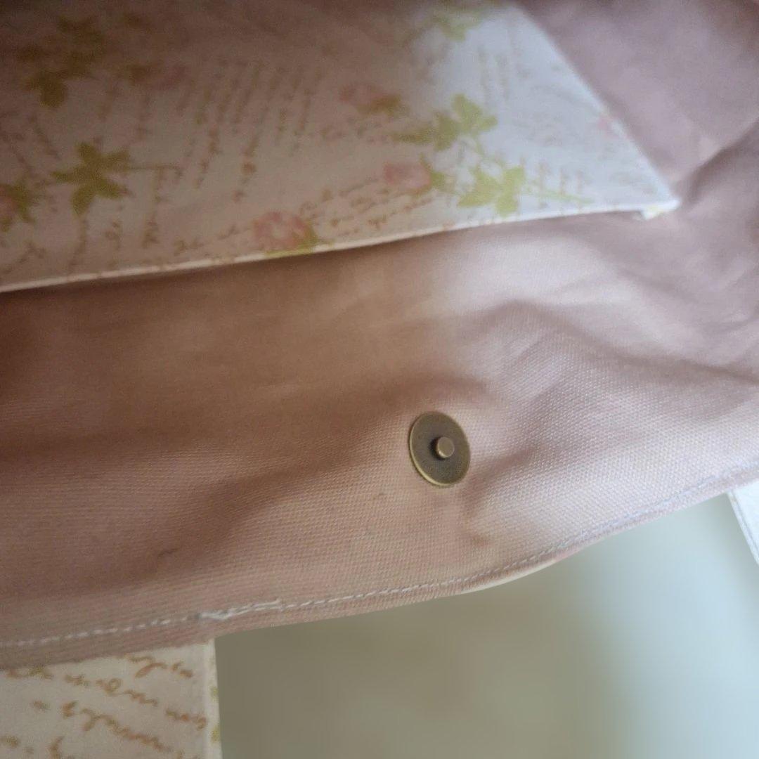 可愛いパンダパネル生地　ハンドメイド　まちなしバッグ　フラットポーチ