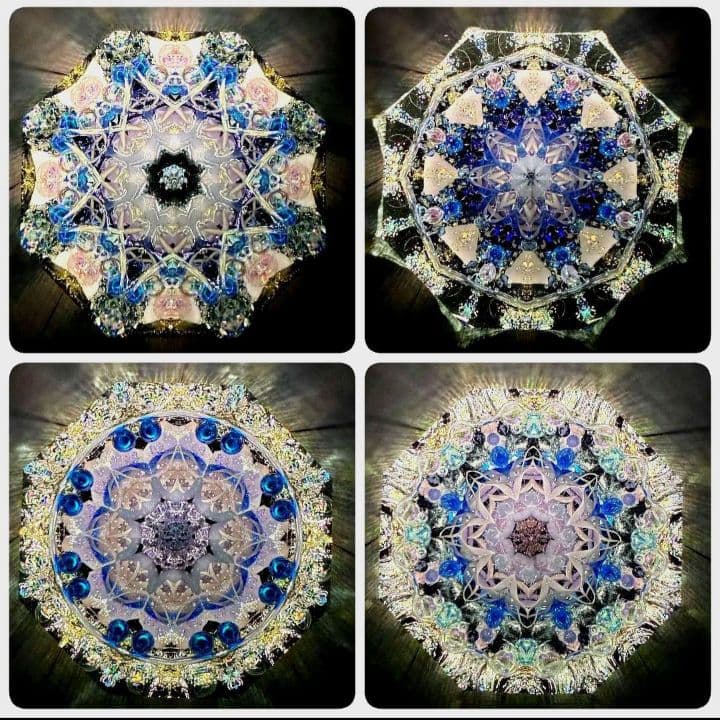 万華鏡《410・408》ゆっくり動くオイルタイプ（天板黒）セミオーダー