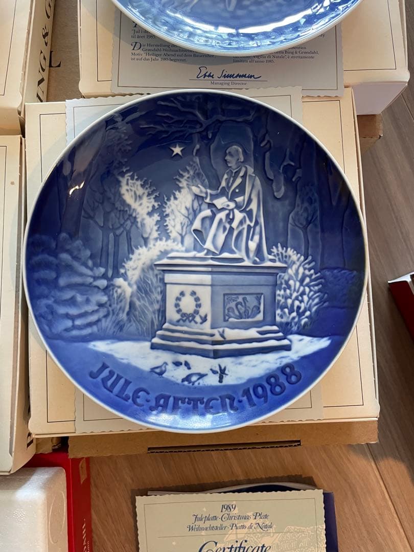 Bing & Grøndahl クリスマスプレート 1980年代 10枚セット