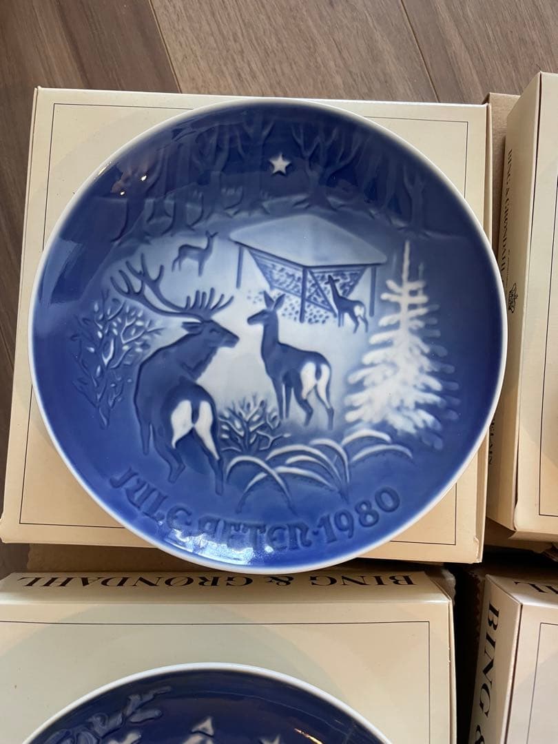 Bing & Grøndahl クリスマスプレート 1980年代 10枚セット