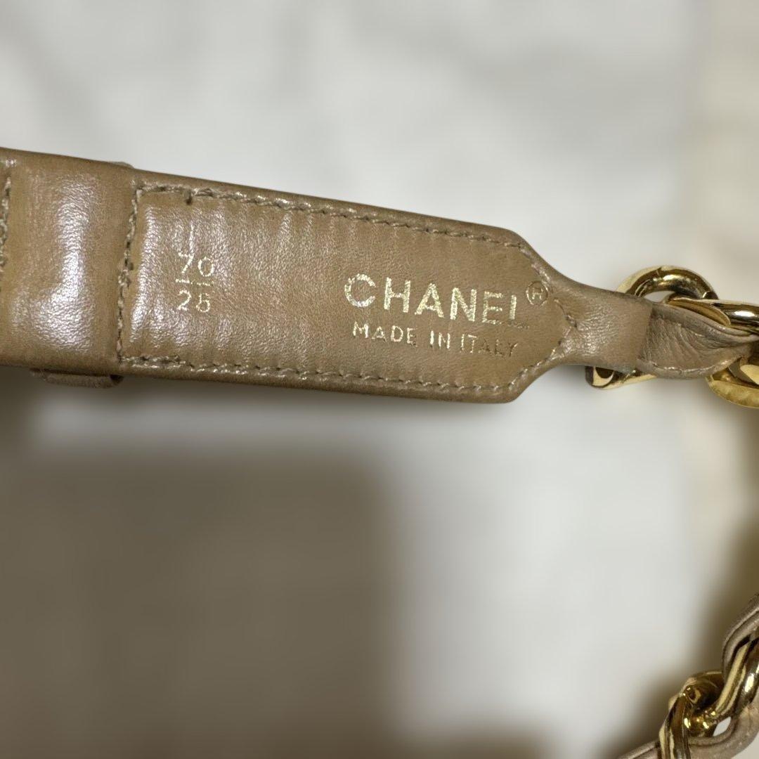 シャネル　ヴィンテージ　ウェストポーチ　ベージュ