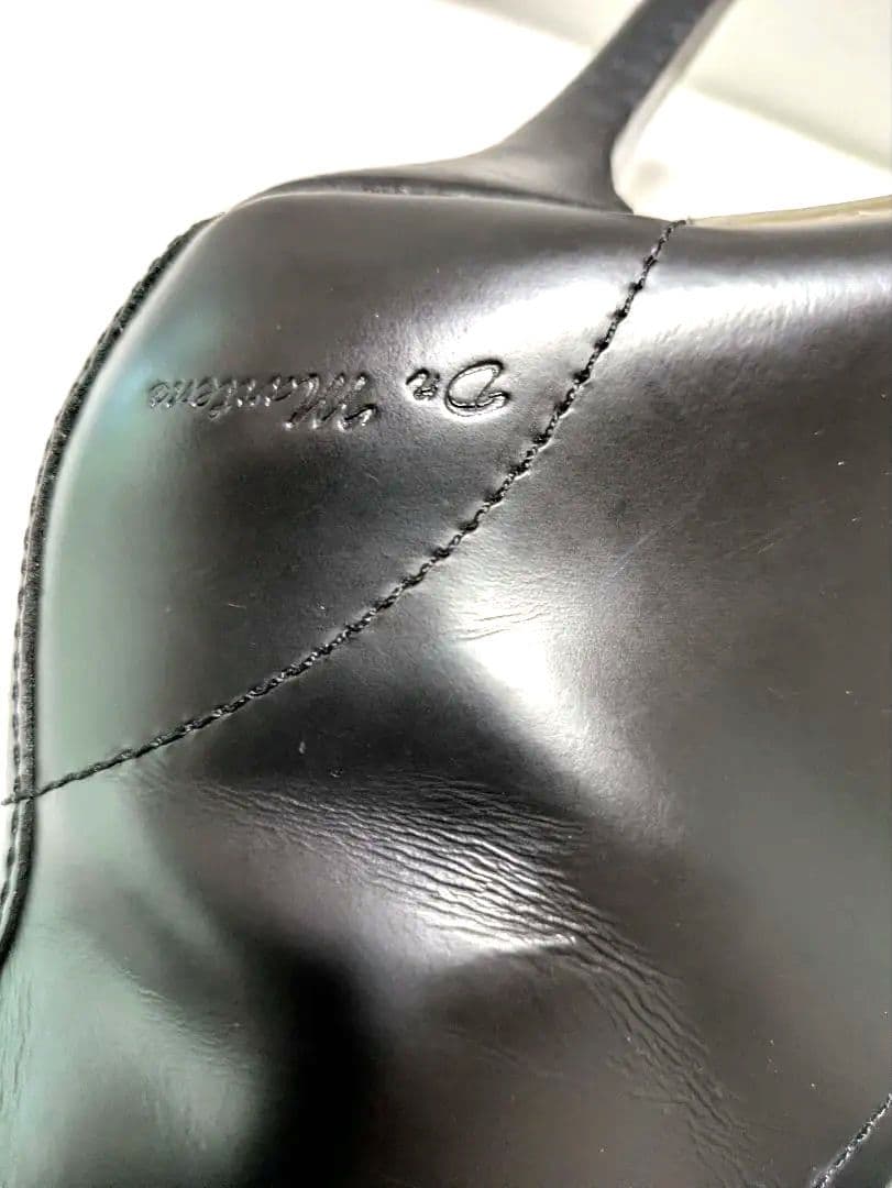 希少完売Dr.Martens KENDRA UK5黒 ブーツ10ホールピンヒール
