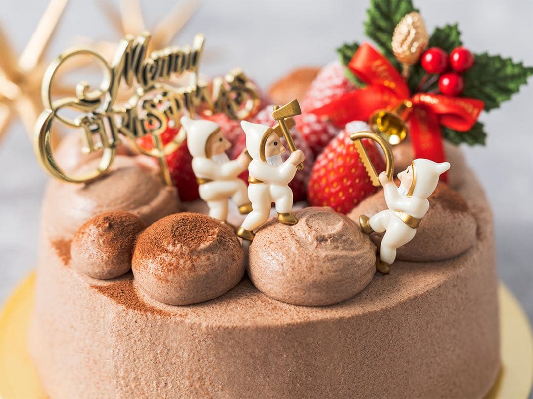 クリスマスケーキピック、30セット　森の小人、サンタ、飾り、雪の結晶、cotta