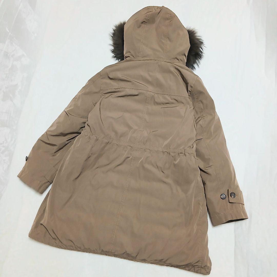 美品　23区 フード付きモッズコート 44　ライナー・ファー取り外し可