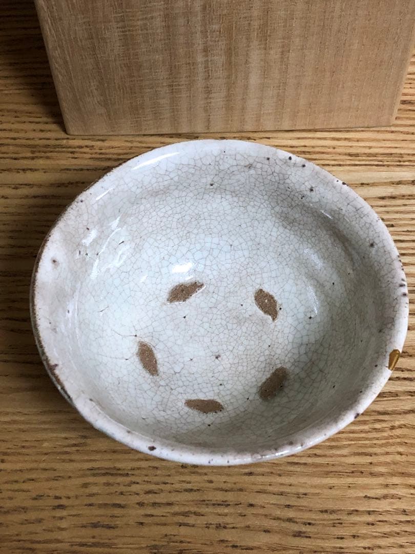 武末日臣　粉引茶碗　未使用品