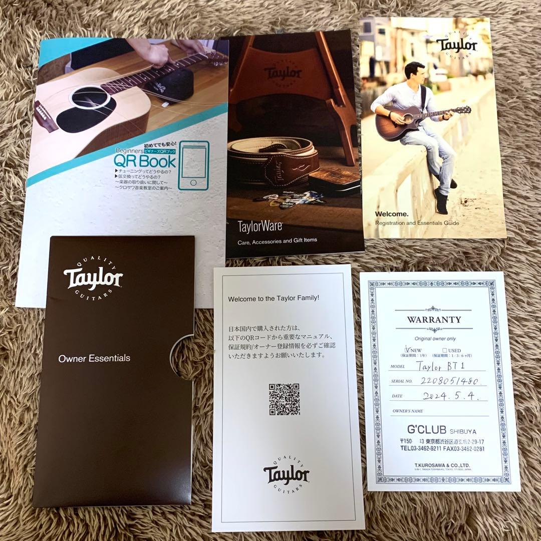 【美品・新品弦交換済】Taylor Baby BT1 ミニアコギ テイラー