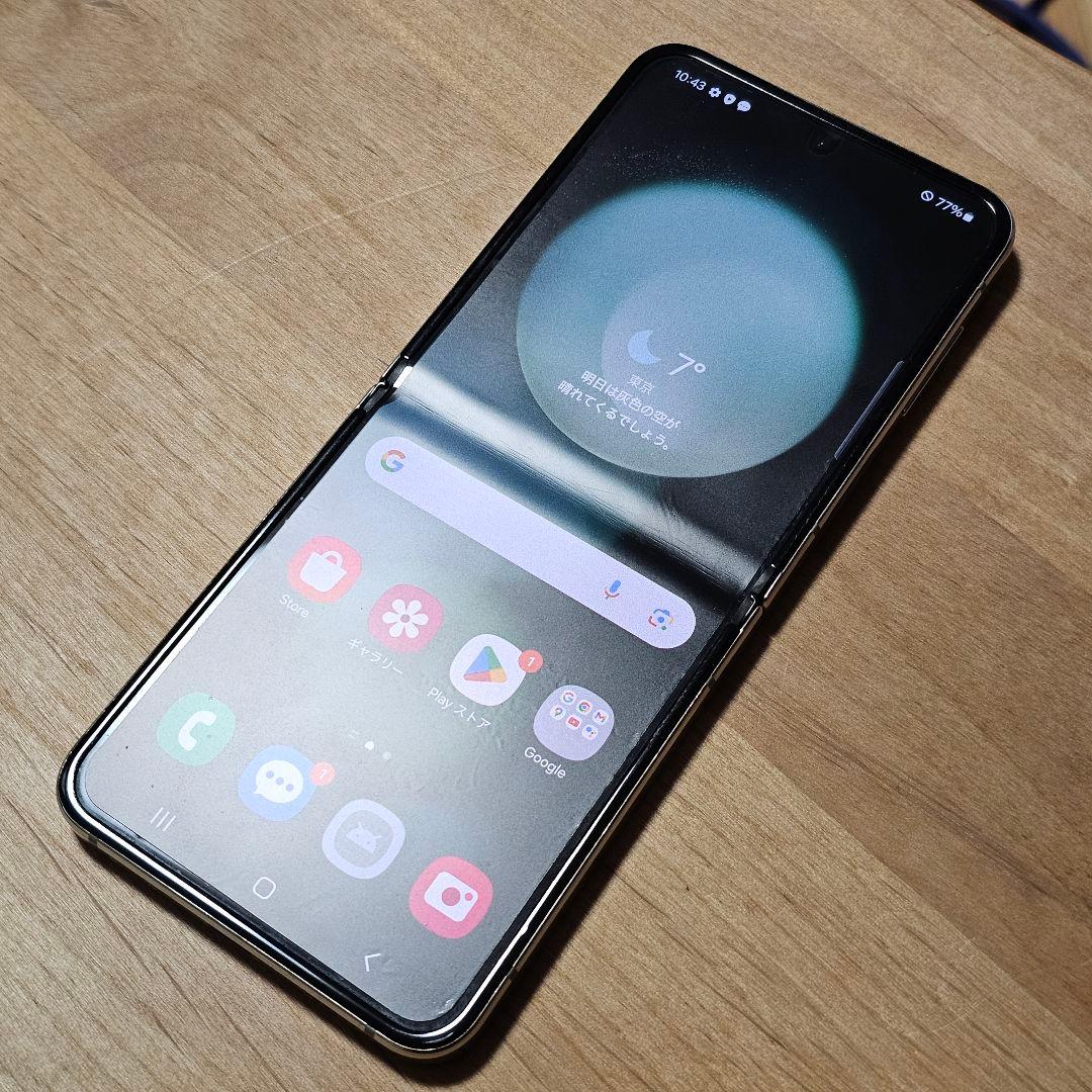 韓国版 Galaxy Z Flip5 512GB ミント SIMフリー ケース付