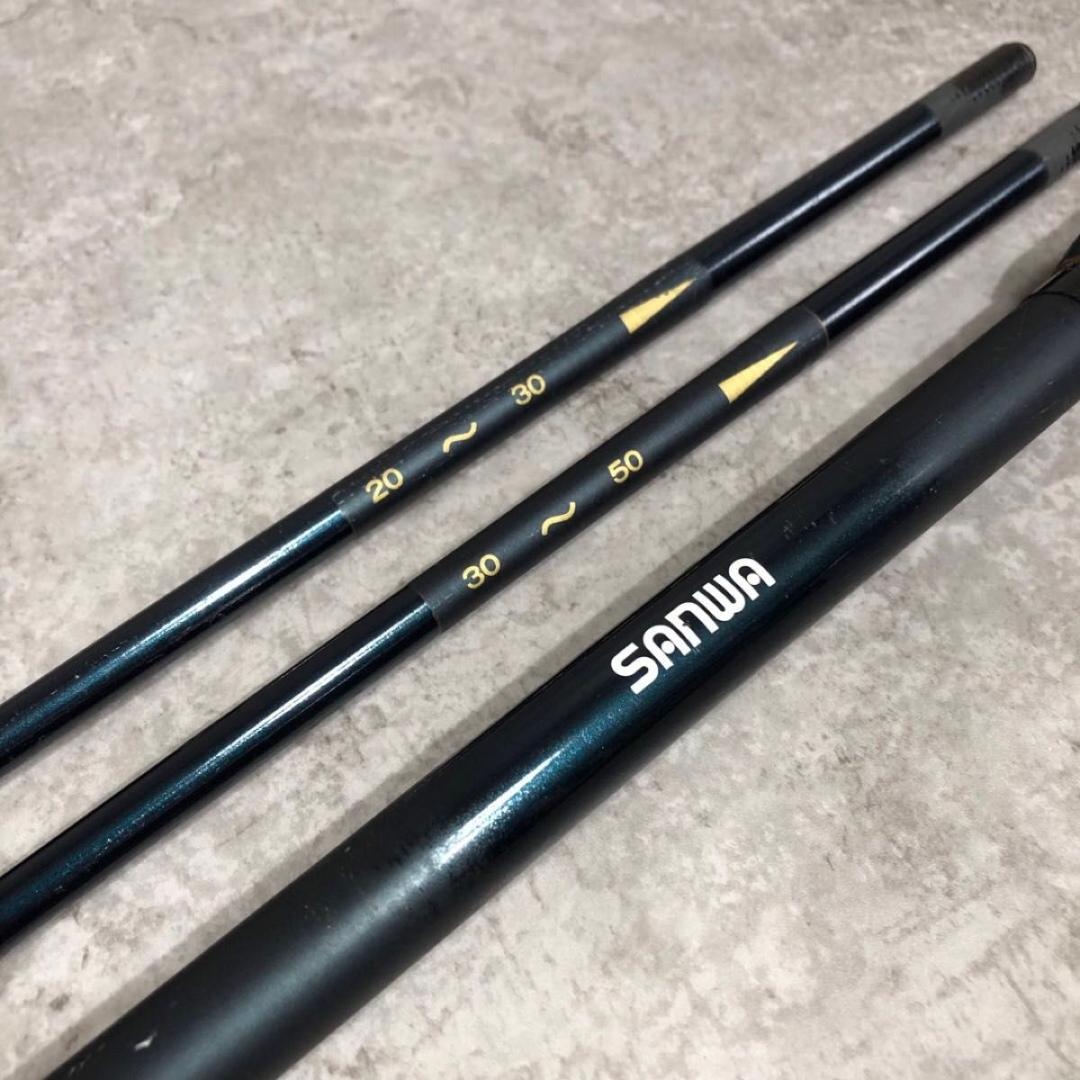美品 船竿 釣り竿 ロッド 3本 セット SANWA TOPIC 鱗宝舟 振出
