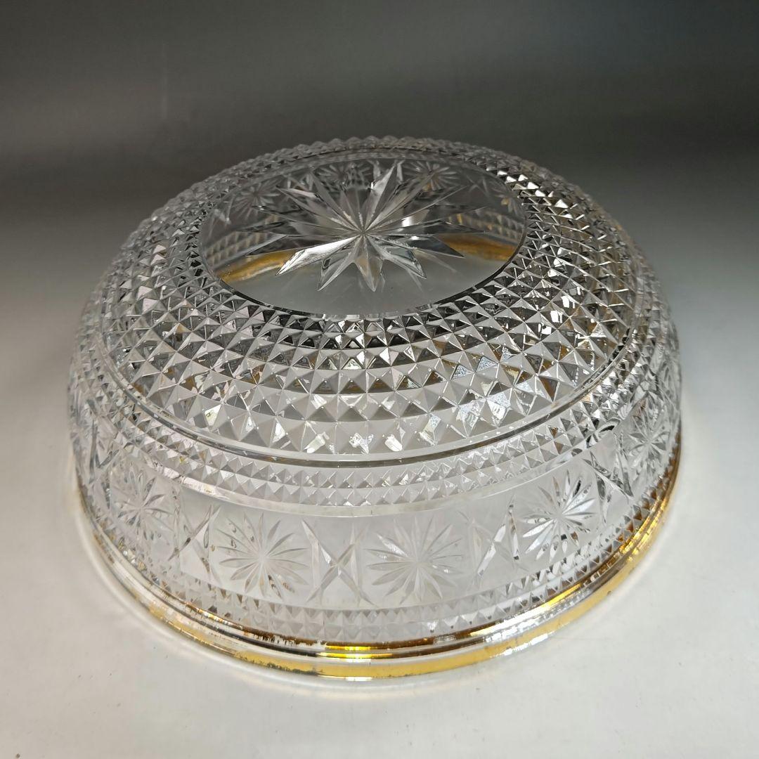 イ836 水指『水崎長寿』『義山　金縁ガラス　平水指　共箱』茶道具