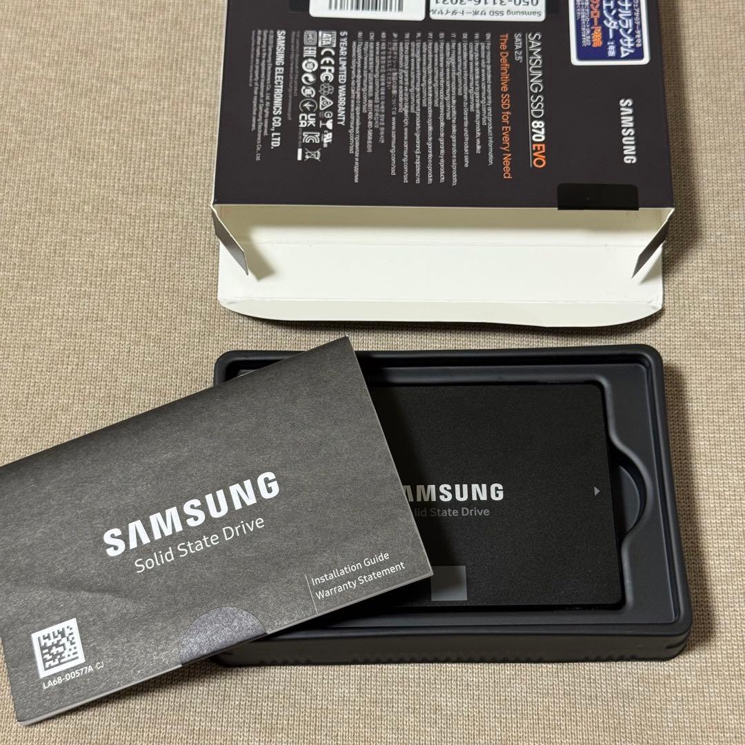 【ほぼ未使用】Samsung SSD 870 EVO 4TB