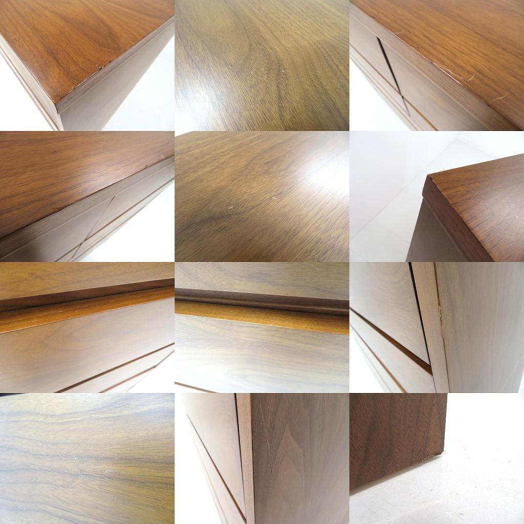 展示品　IDC大塚家具　ウォールナット　6段　チェスト　整理箪笥　タンス