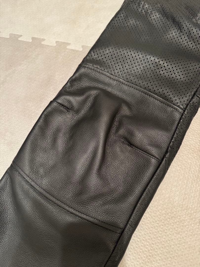 KADOYA カドヤ レザーパンツ 革パン パンチング ブラック Mサイズ