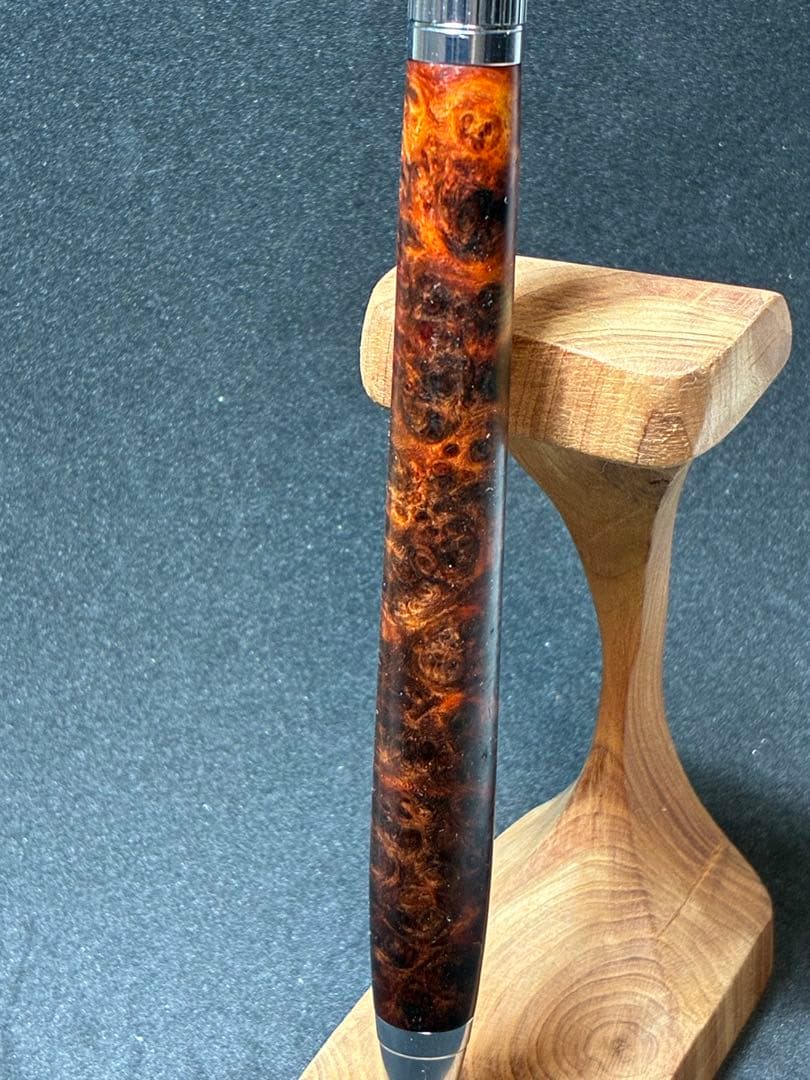 極上本花梨瘤シャーペン0.5mmアンボイナバール