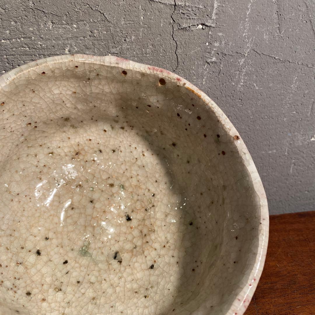 昭和初期 茶道具セット 志野焼 竹製 抹茶碗 茶匙 棗 骨董品 時代物 蔵出し