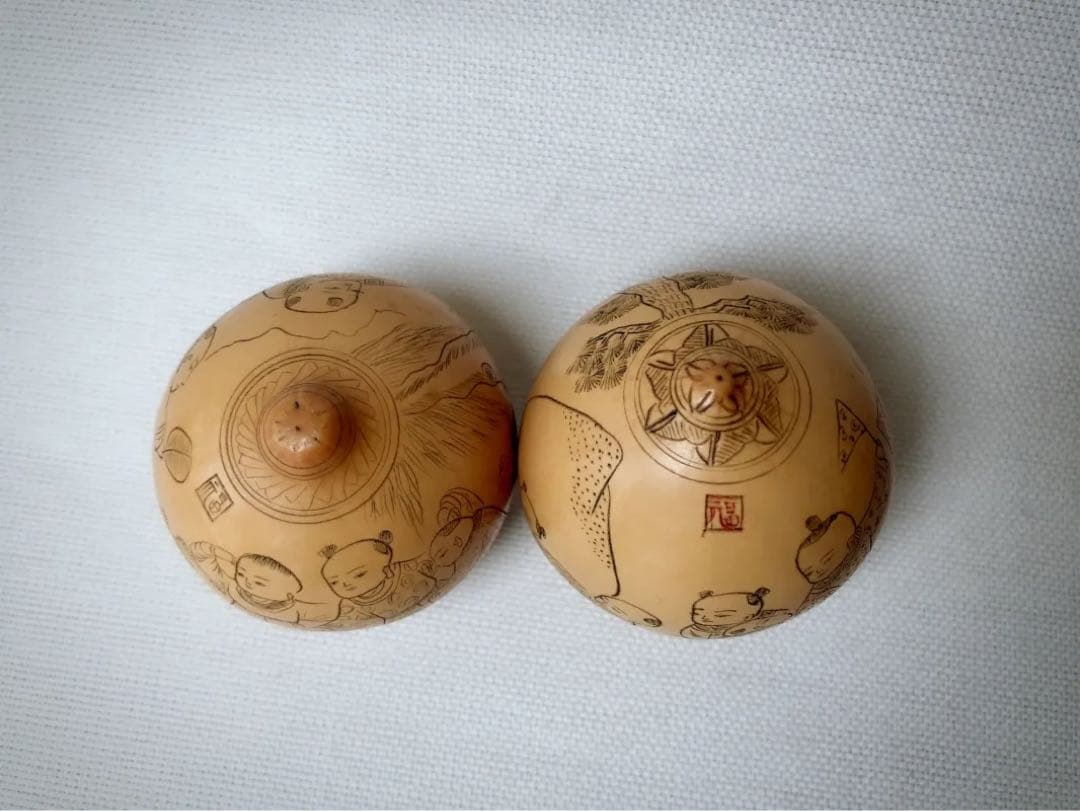 ひょうたん置物 2ヶセット