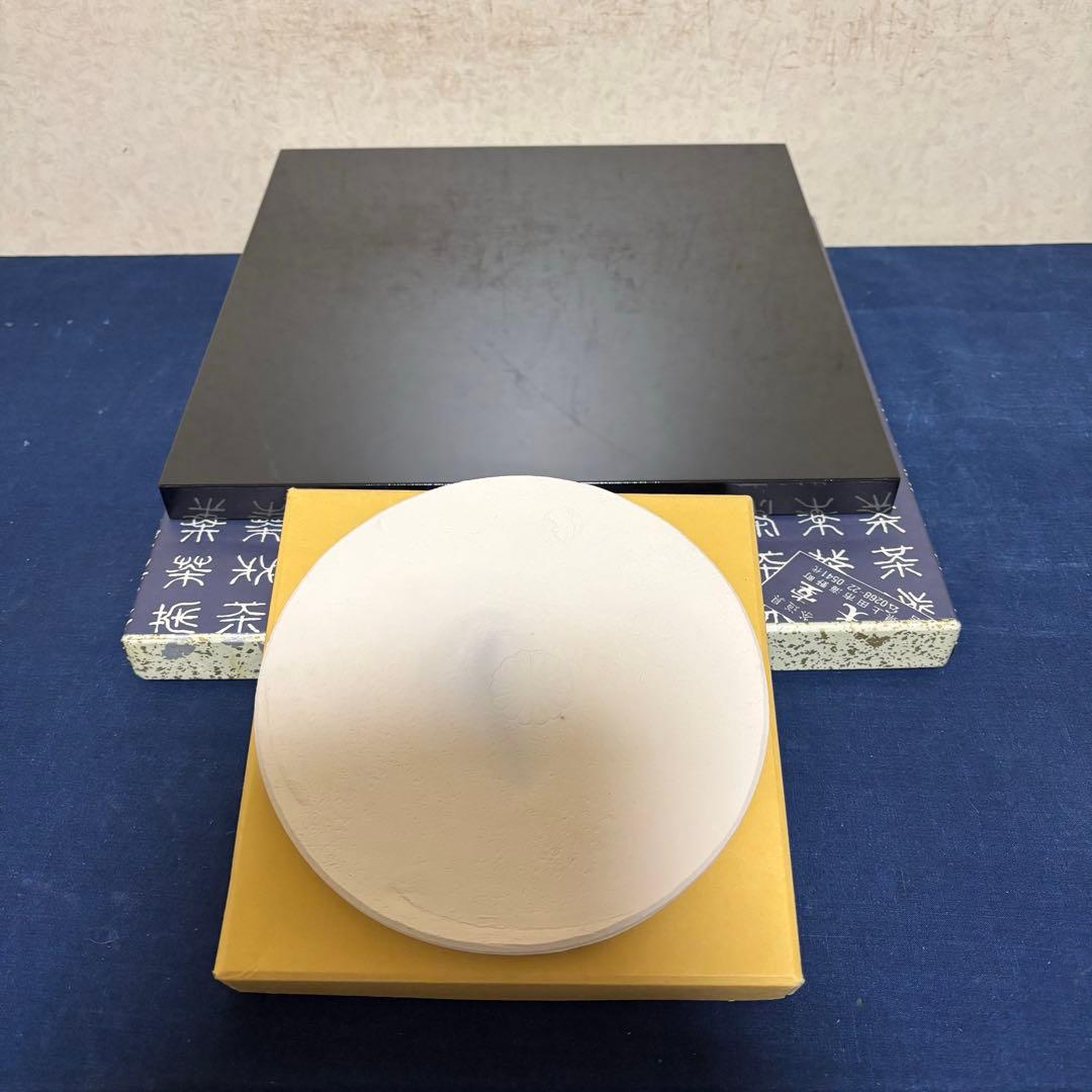 希少/角谷紗村/琉球風炉釜/唐銅風炉/茶釜/野々田電熱器/真塗敷板/底瓦/茶道具