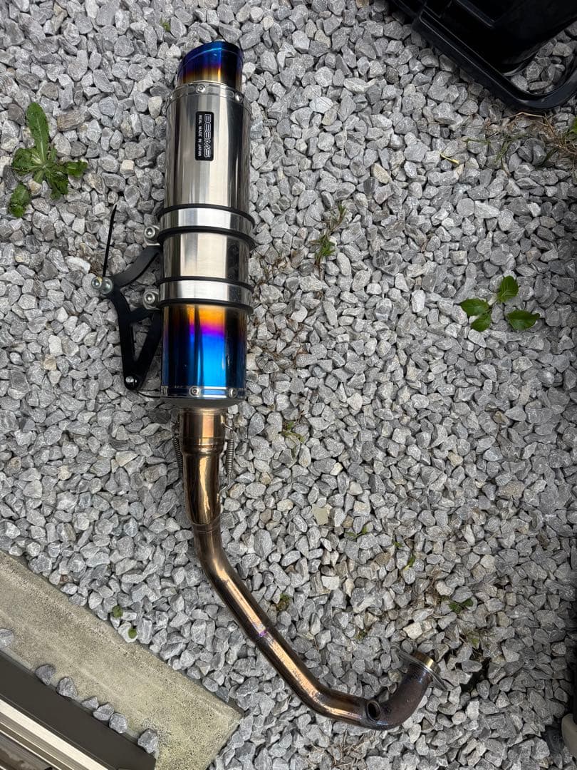 BEAMS マフラー マジェスティs SG52 チタンカラー