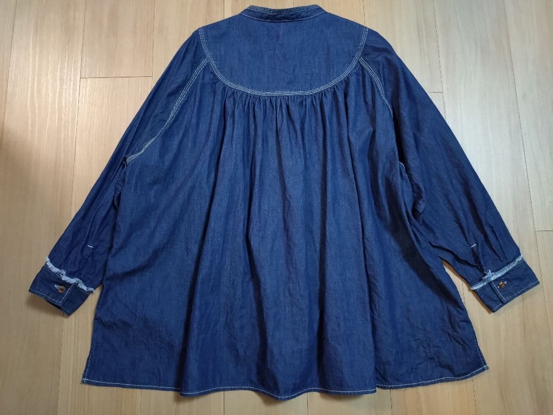 ポ*メ様 tumugu:ツムグ■ライトオンスデニムシャツ