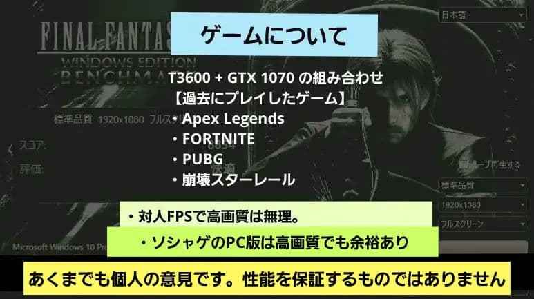 DELL T3600　+　GeForce GTX 1070