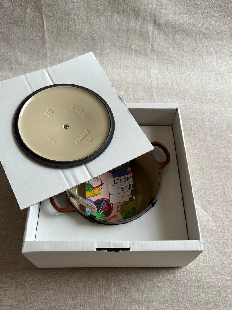 LE CREUSET ココットロンド 両手鍋 18cm チェスナッツ