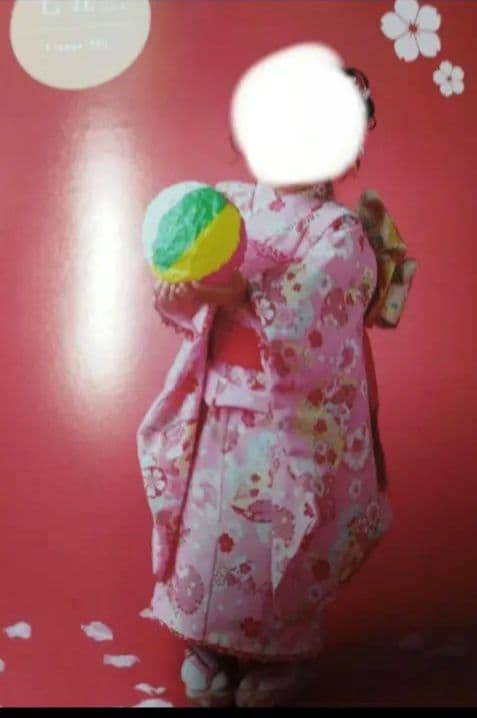 七五三　３歳　3才　花夢二　着物　セット　３才　一式