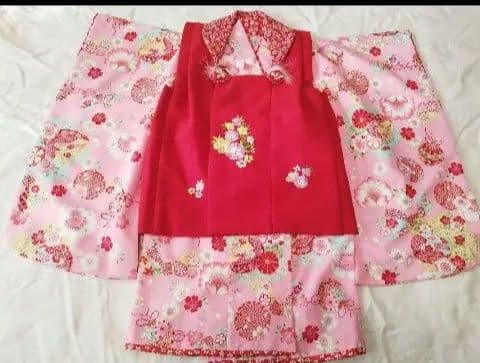 七五三　３歳　3才　花夢二　着物　セット　３才　一式