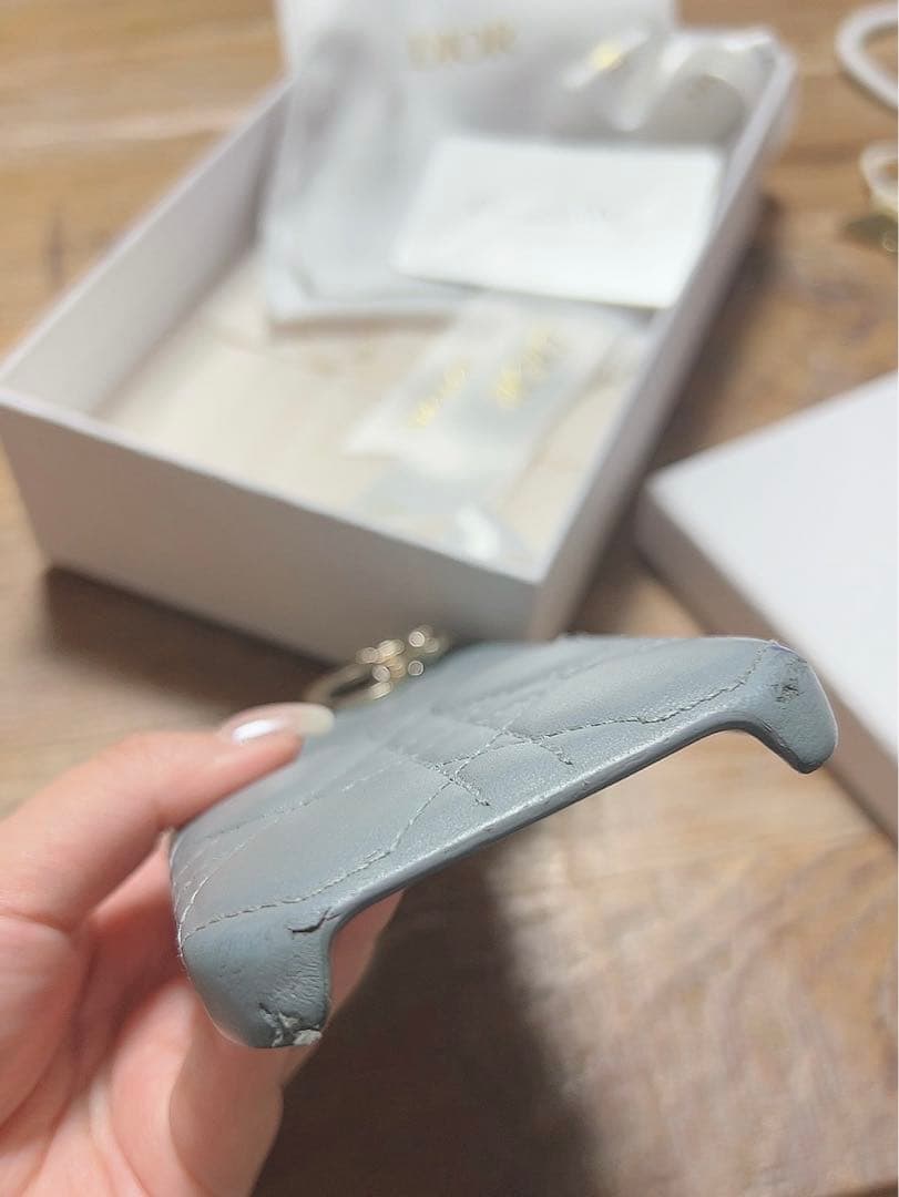 期間限定値下レディディオール　カナージュラムスキン　iPhone13.14ケース