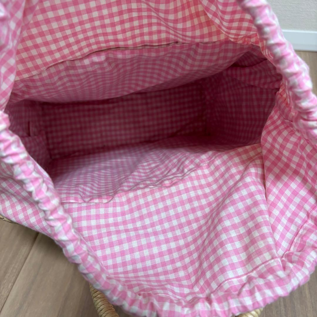 ハローキティ 刺繍 かごバッグ 希少　さくらんぼ　匿名発送　即購入OK