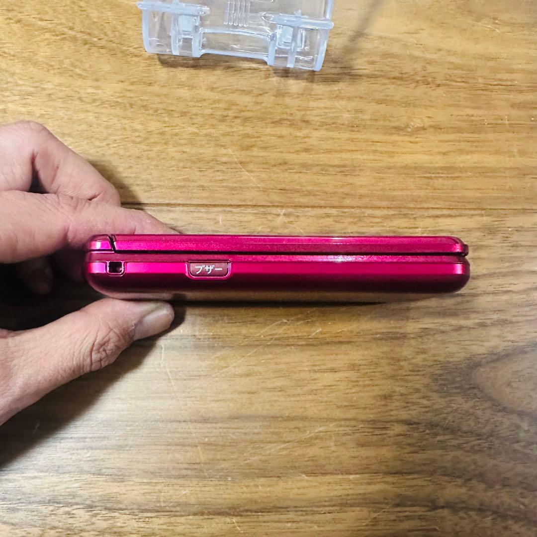 au KYF43 ガラケーワインレッドnanoSIM対応 通電動作OK初期化済み