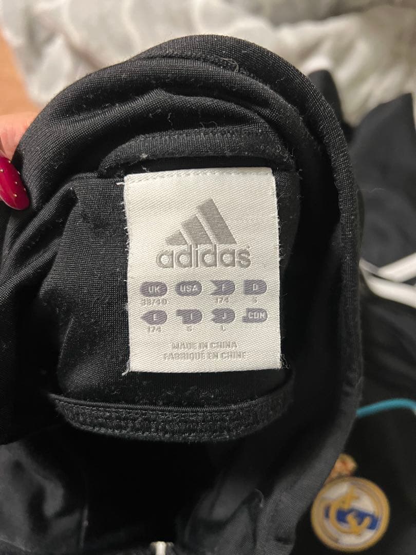 adidas レアル・マドリード トラックスーツ ブラック　Lサイズ　セール中‼️